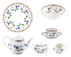 Haviland, Impératrice Eugénie, Breakfast set for 6 persons