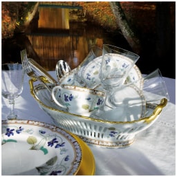 Haviland, Impératrice Eugénie, Breakfast set for 6 persons