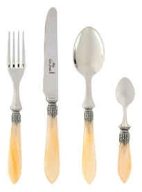 Alain Saint-Joanis, Colchique, stainless steel, Flatware set for 1 person, 4 pieces