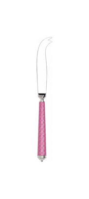Alain Saint-Joanis, Croisette Pink, silver plated, Medium cheese knife