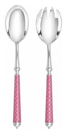Alain Saint-Joanis, Croisette Pink, silver plated, Salad serving set