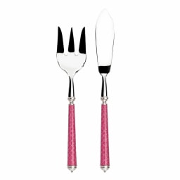 Alain Saint-Joanis, Croisette Pink, silver plated, Fish serving set