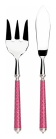 Alain Saint-Joanis, Croisette Pink, silver plated, Fish serving set