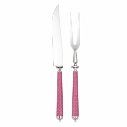 Alain Saint-Joanis, Croisette Pink, silver plated, Carving set