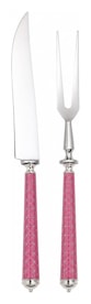 Alain Saint-Joanis, Croisette Pink, silver plated, Carving set