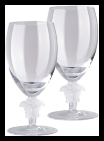 Versace, Medusa lumiere, Set of 2 white wine glasses