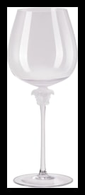 Versace, Medusa lumiere, Burgundy red wine glass