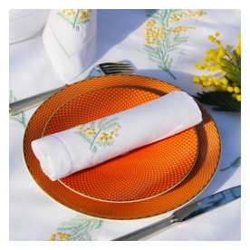 Valombreuse, Mimosa table linen, Napkin