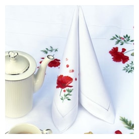 Valombreuse, Coquelicot table linen, Napkin