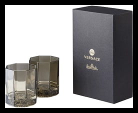 Versace, Medusa lumiere, Set of 2 whiskey tumblers