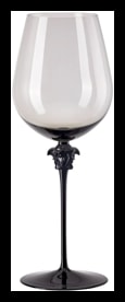 Versace, Medusa lumiere, Bordeaux red wine glass
