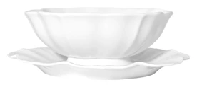 Bernardaud, Villandry, Gravy boat with engraved tray