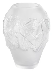 Lalique, Papillons, Vase, clear