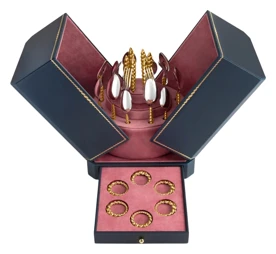 L'Objet, Homeware Collection by Jessica McCormack, Flatware coffret for 6 people, 30 pieces, gold