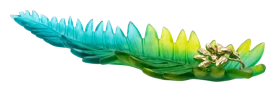 Daum, Palm Beach, Large leaf bowl, 225ex