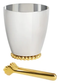 L'Objet, Homeware Collection by Jessica McCormack, Set of ice bucket and tongs