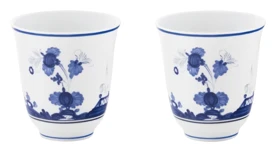 Ginori 1735, Oriente Italiano Indaco, Set of 2 sake cups