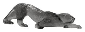 Lalique, Zeila panther sculptures, Large panther sculpture, grey