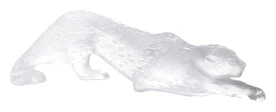 Lalique, Zeila panther sculptures, Large panther sculpture, clear