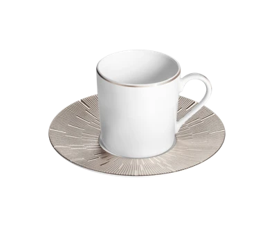 Haviland, Infini platinum, Coffee cup and saucer