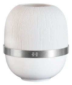 Haviland, Infini white, Medium candle holder, silver