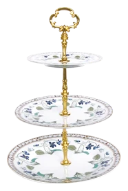 Haviland, Impératrice Eugénie, 3 tier cake plate