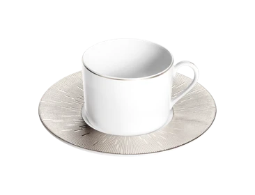 Haviland, Infini platinum, Tea cup and saucer