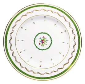 Haviland, Vieux Paris green, Deep platter