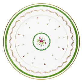 Haviland, Vieux Paris green, Flat dish