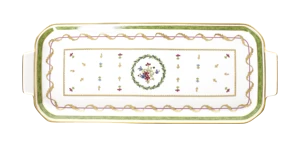 Haviland, Vieux Paris green, Rectangular cake platter