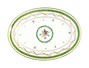 Haviland, Vieux Paris green, Pickle dish