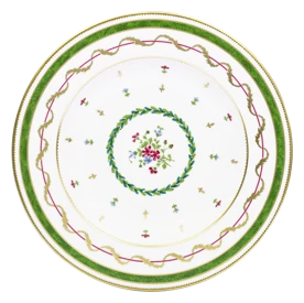 Haviland, Vieux Paris green, Rim soup plate