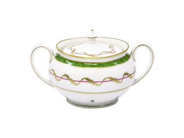 Haviland, Vieux Paris green, Sugar box