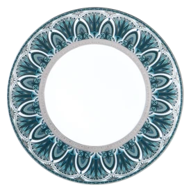 Haviland, Rêves du Nil Platinum, Dinner plate with large rim