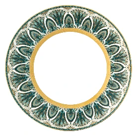 Haviland, Rêves du Nil Gold, Dinner plate with large rim