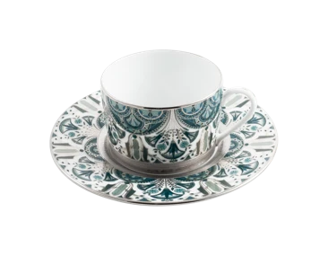 Haviland, Rêves du Nil Platinum, Tea cup and saucer