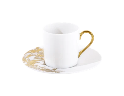 Haviland, Stanislas gold, Coffee cup and saucer