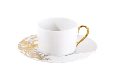 Haviland, Stanislas gold, Tea cup and saucer