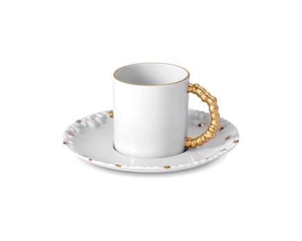 L'Objet, Haas Mojave Gold, Espresso cup and saucer