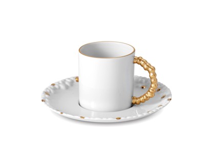 L'Objet, Haas Mojave Gold, Espresso cup and saucer