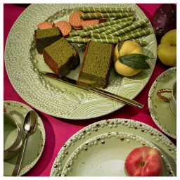 L'Objet, Haas Mojave Matcha Gold, Dessert plate