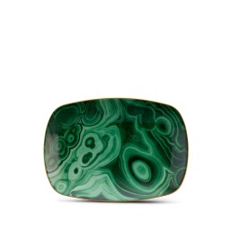 L'Objet, Malachite, Rectangular tray small