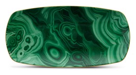 L'Objet, Malachite, Rectangular tray medium