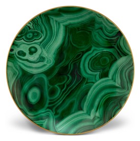 L'Objet, Malachite, Dessert plate, set of 4