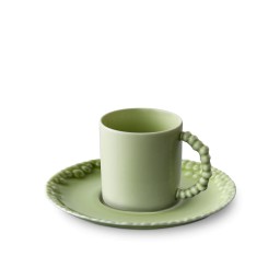 L'Objet, Haas Mojave Matcha, Espresso cup and saucer