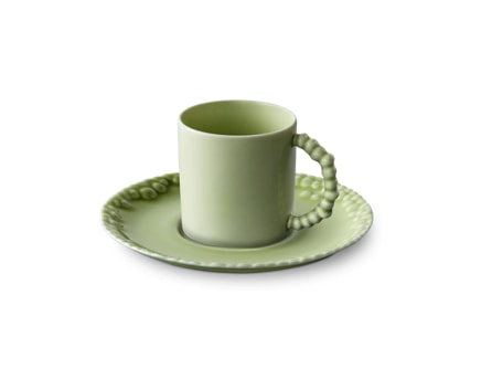 L'Objet, Haas Mojave Matcha, Espresso cup and saucer
