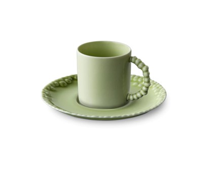 L'Objet, Haas Mojave Matcha, Espresso cup and saucer