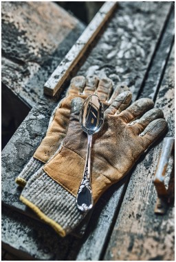 Ercuis, Du barry, silver plated, Individual butter knife