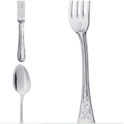 Ercuis, Du barry, silver plated, Carving fork