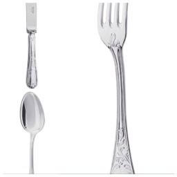 Ercuis, Du barry, silver plated, Dinner fork